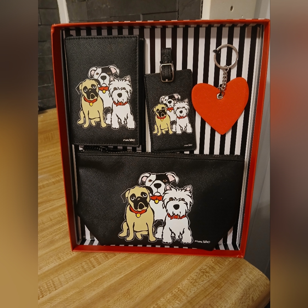 Marc Tetro Dog Print Women's Bag Set